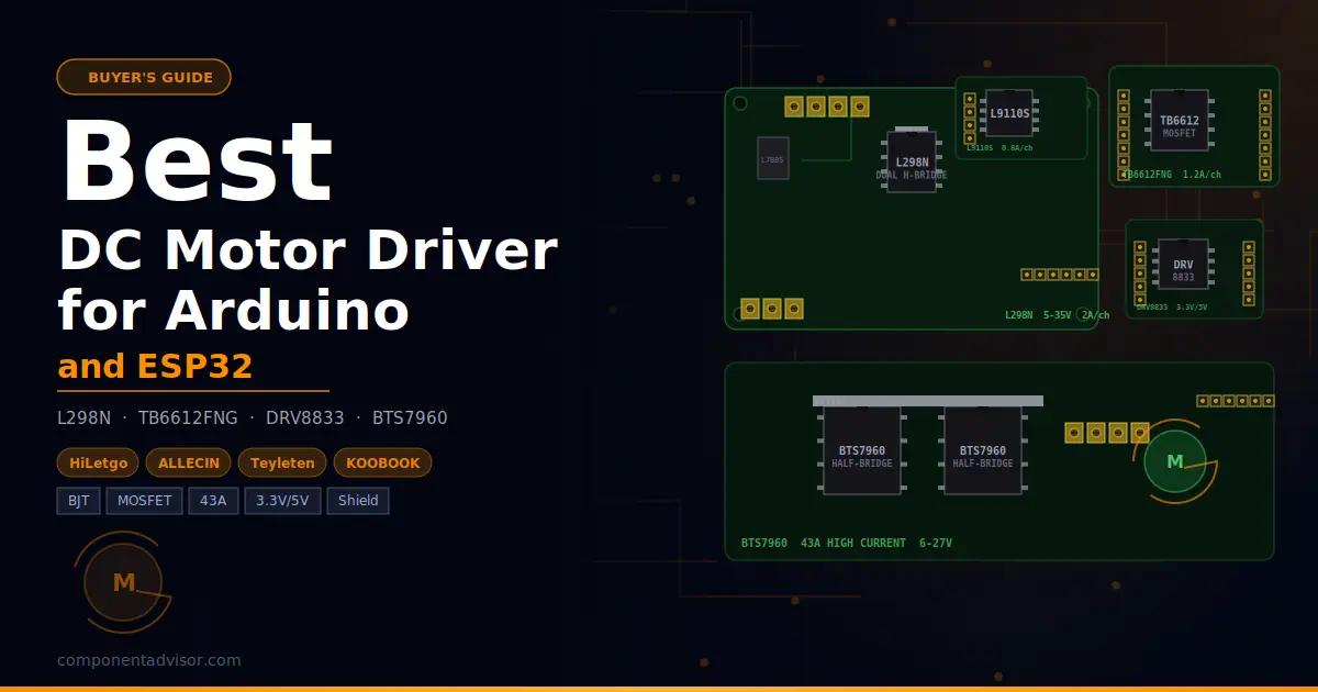 Best DC Motor Driver for Arduino and ESP32