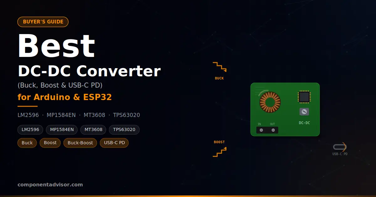 Best DC-DC Converter for Arduino and ESP32 (Buck, Boost, and USB-C PD)